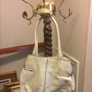 Talbots Cream Italy Leather Bag